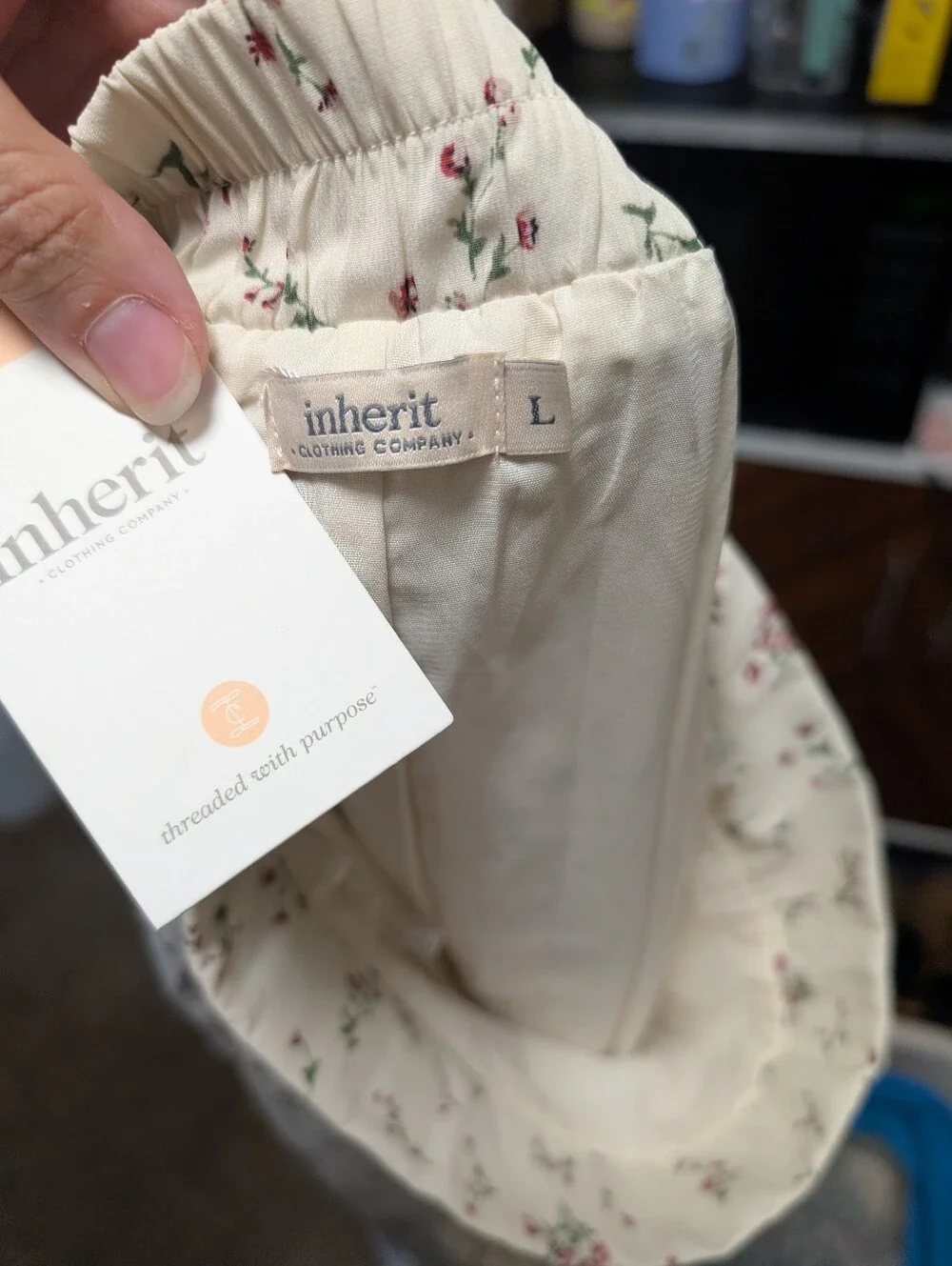 Inherit Clothing Company Floral Maxi Skirt Large Cottagecore Prairie
